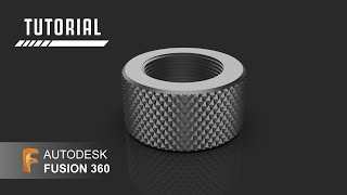 How to design a Knurled Bolt in Autodesk Fusion 360  Fusion 360 Knurling Tutorial [upl. by Eiramik9]