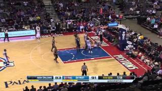 New Orleans Pelicans vs Detroit Pistons 2014124 [upl. by Shig901]