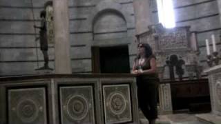 Singing in the Baptistry in Pisa Italy [upl. by Eudoxia]