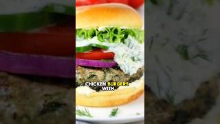 CHICKEN SPINACH AND FETA CHEESE BURGERS foryou food fyp burger foodhumor [upl. by Wilburt]