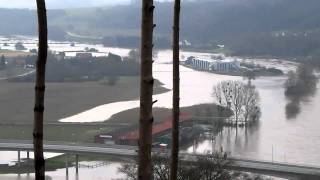 HOCHWASSER  FLOOD WESER u WERRE  CANON SX130 [upl. by Elonore973]