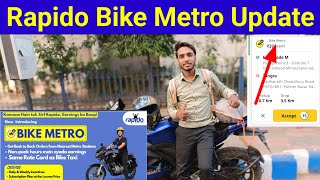 Rapido Bike Metro 🔥  Rapido Bike Taxi Update [upl. by Anilac]