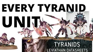 Every Tyranids Datasheet from the Leviathan Box Reviewed Neurotyrant  Winged Prime Revealed [upl. by Dame933]