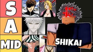 NEW Updated ShikaiBankai Tier List  Type Soul [upl. by Loutitia]