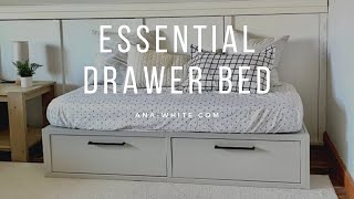 DIY Drawer Bed with Free Plans [upl. by Oibesue705]