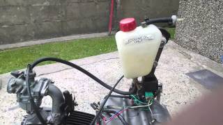 Honda c90 engine bench test [upl. by Lenoj]