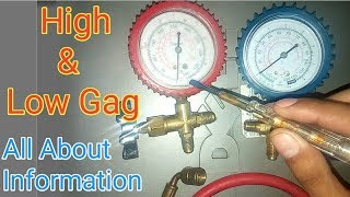 how to use Refrigeration pressure gauge High amp Low information in urduhindi [upl. by Daryn]