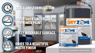 Prevent Mouldy Walls With Dryzone MouldResistant Emulsion Paint [upl. by Neelhtak]