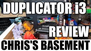 WanHao Duplicator i3 Plus 3D Printer  Review  Chriss Basement [upl. by Arissa511]