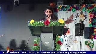 EDUTAINMENT FEST 2024  St Josephs Matric School  Mulagumoodu [upl. by Owiat]