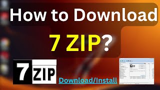 How to Download and Install 7ZIP in Windows 7 ComputerLaptop [upl. by Holms]