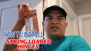 HOW TO INSTALL SPRING LOADED HINGES [upl. by Cristobal]