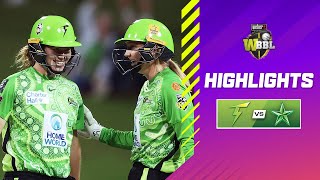 Thunder Lock In Finals Spot  Sydney Thunder v Melbourne Stars  WBBL10 [upl. by Shoshanna]