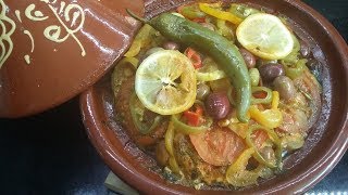 الذ طاجين سمك الفرخ بالخضار رائع المذاق Tajine de poisson aux légumes [upl. by Mindy]