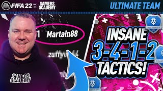 FIFA 22  INSANE 3412 CUSTOM TACTICS  PLAYER INSTRUCTIONS [upl. by Cleti]