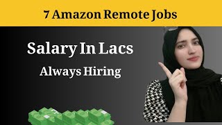 7 Amazon Remote Jobs You Can Do From Pakistan India Salaries Will Amaze You amazonjobs remote [upl. by Ontine]