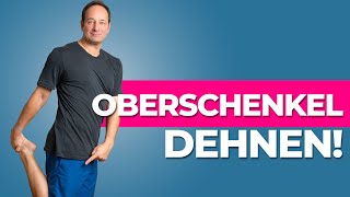 Oberschenkel dehnen  3 effektive Übungen gegen Knieschmerzen amp Arthrose [upl. by Kciregor]