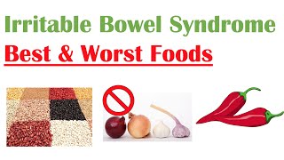 Best amp Worst Foods to Eat with Irritable Bowel Syndrome IBS  Reduce Risk and Symptoms of IBS [upl. by Nnylatsyrc]