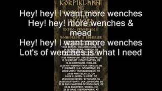 Alestorm  Wenches and Mead  Weiber und Wein with lyrics [upl. by Retep]