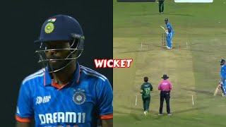 Hardik Pandya Wicket Today Match  Hardik Pandya Batting 8790 Highlights  IND Vs Pak 2023 Match [upl. by Atilol]