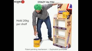 CRAZYlite FSU  Easy foldable POSM display stand by Amitoje india  patent pending [upl. by Basir]