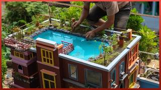 Man Builds Hyperrealistic Houses At Scale  Miniature Construction by TranNam [upl. by Ahseei]