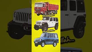 TRUK SHACMAN JEEP RUBICON DAN MITSUBISHI PAJERO KLASIK TAKBIRAN shorts truk takbiran [upl. by Ahsenit]