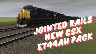 Jointed Rails New CSX ET44AHS Showcase [upl. by Asiil634]