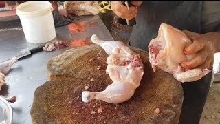 How to cut a whole chicken very fastvideo foodskillschicken foryoutrendingvideo video [upl. by Forta]