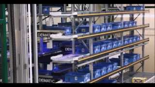 Automated Storage and Retrieval for totes and cases  Dematic Multishuttle® 2 [upl. by Reyotal]