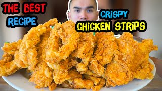 How to make Crispy CHICKEN STRIPS  TENDERS  FINGERS [upl. by Liuqa537]