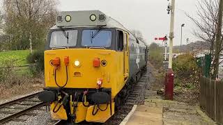 East Lancashire Railway DMU Winter Gala 2024 Class 50 Valiant Diesel Locomotive 50015 09112024 [upl. by Groark]