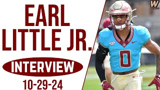 Earl Little Jr on switch to safety early improvements  FSU Football  Warchant TV FSU [upl. by Elegna]