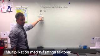 Flippade klassrummet multiplikation med tvåsiffriga faktorer [upl. by Yentterb573]