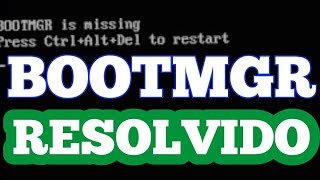 COMO RESOLVER BOOTMGR IS MISSING REMOVENDO O HD [upl. by Redman711]