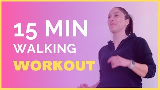 Walking Workout 15 Min Caminata en casa [upl. by Sacken]