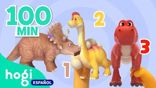 Aprende los Números y Colores con Dinosaurios  123  Tiranosaurio  Hogi en español [upl. by Packton]