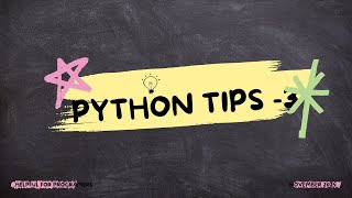 Python tips and tricks  part 3 [upl. by Goulder]