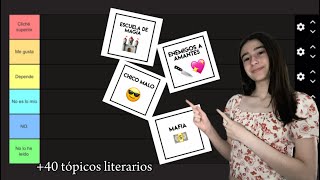 Tier list de clichés literarios Carlotaloops 😋 [upl. by Eisenhart]