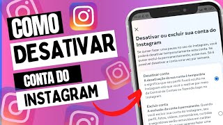 COMO DESATIVAR CONTA DO INSTAGRAM TEMPORARIAMENTE COMO DESATIVAR CONTA DO INSTAGRAM 2024 [upl. by Ecilegna779]