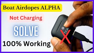 Boat Airdopes ALPHA not Charging Solve  How To Charge Boat ALPHA TWS  Sum Tech [upl. by Kyd740]