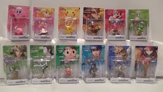 Amiibo Super Smash Bros Wave 1 UnboxingReview [upl. by Allimak18]