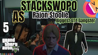 Stackswopo  Biggest GTA Gangsta RAJON STOOLIE PT5GTA RP [upl. by Golter]