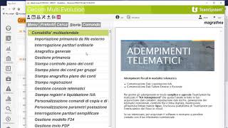 Importazione Fattura elettronica su teamsystem [upl. by Salguod]