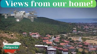 Bulgaria Drone over our house Sunny Beach in the distance [upl. by Harlamert]