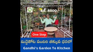 మిద్దెతోట పందిరి తక్కువ ధరలోLow cost Pandiri trellis for Terrace Garden  Gandhis garden Product [upl. by Aracal613]