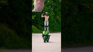 kawasa motorcycle bike zx10r motorbike moto stunt [upl. by Wachter536]