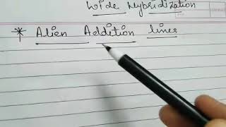 Alien Addition Lines and Alien Substitution Lines Wide Hybridization by Ritikas Tutorial [upl. by Yuma]