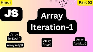 JavaScript Array Iteration tutorial in Hindiarvindprogramming [upl. by Asenad]