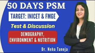 5o Day Psm Demography Environment amp Nutrition neetpg fmge upsc [upl. by Just889]